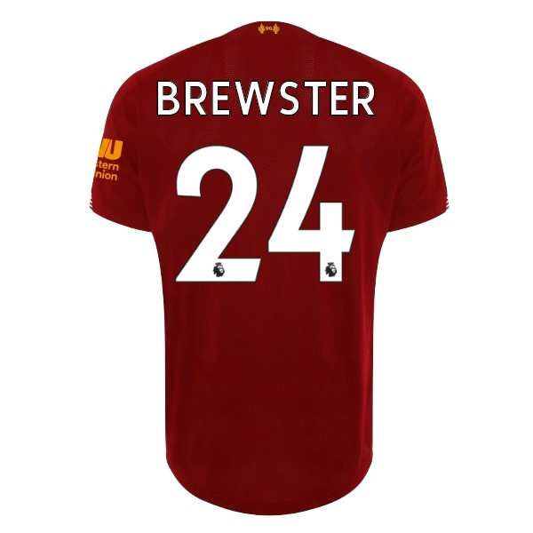 Camiseta Liverpool NO.24 Brewster Primera equipación 2019-2020 Rojo